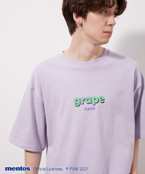 JUNRED（ジュンレッド）の「メントスフロントプリントTEE（Tシャツ/カットソー・メンズ・オフホワイト/ブラック/ラベンダー・M/L）」の6枚目の写真