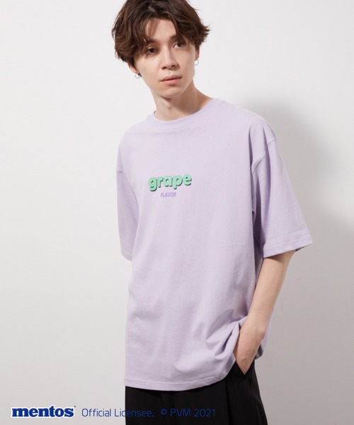 JUNRED（ジュンレッド）の「メントスフロントプリントTEE（Tシャツ/カットソー・メンズ・オフホワイト/ブラック/ラベンダー・M/L）」の7枚目の写真
