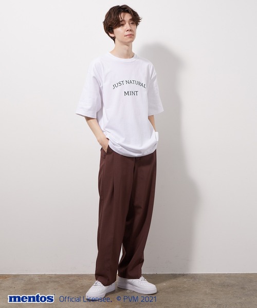 JUNRED（ジュンレッド）の「メントスフロントプリントTEE（Tシャツ/カットソー・メンズ・オフホワイト/ブラック/ラベンダー・M/L）」の11枚目の写真