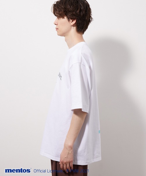 JUNRED（ジュンレッド）の「メントスフロントプリントTEE（Tシャツ/カットソー・メンズ・オフホワイト/ブラック/ラベンダー・M/L）」の14枚目の写真