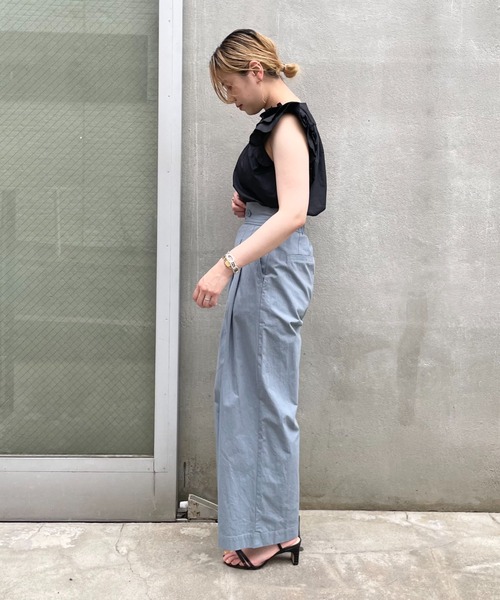 CIAOPANIC（チャオパニック）の「【SCENE by ciaopanic/シーン バイ チャオパニック】フリルギャザーブラウス（シャツ/ブラウス・レディース・ブルー/ブラック系その他/ブラック系その他2/オフホワイト/ブルー系その他・FREE）」の16枚目の写真