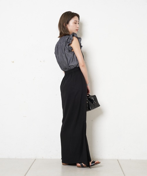 CIAOPANIC（チャオパニック）の「【SCENE by ciaopanic/シーン バイ チャオパニック】フリルギャザーブラウス（シャツ/ブラウス・レディース・ブルー/ブラック系その他/ブラック系その他2/オフホワイト/ブルー系その他・FREE）」の22枚目の写真