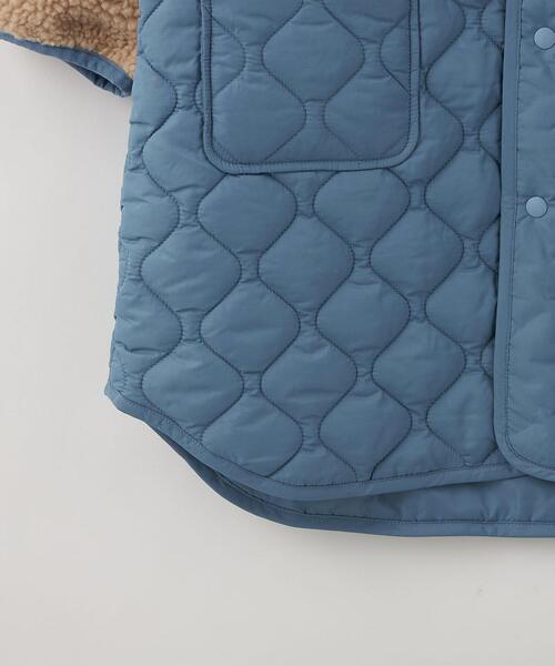 green label relaxing(グリーンレーベルリラクシング)の「TJ ボア×キルト コート 140-150cm -ウォッシャブル-(その他アウター・キッズ・オフホワイト/ベージュ/ライトグレー・150cm/140cm)」の10枚目の写真