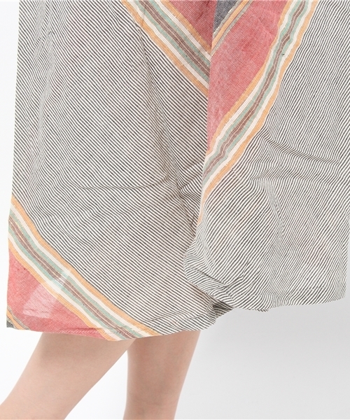 チャイハネ（チャイハネ）の「【チャイハネ】ジャリサリスカート/ワンピース 2WAY（スカート・レディース・グレー/ブラック/カーキ/イエロー/ブルー/レッド・FREE）」の17枚目の写真