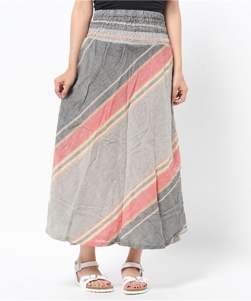 チャイハネ（チャイハネ）の「【チャイハネ】ジャリサリスカート/ワンピース 2WAY（スカート・レディース・グレー/ブラック/カーキ/イエロー/ブルー/レッド・FREE）」の10枚目の写真