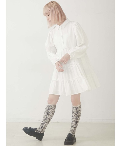 merry jenny（メリージェニー）の「スカラップラバーソールローファー（ローファー・レディース・ブラック/アイボリー・MEDIUM/LARGE）」の20枚目の写真