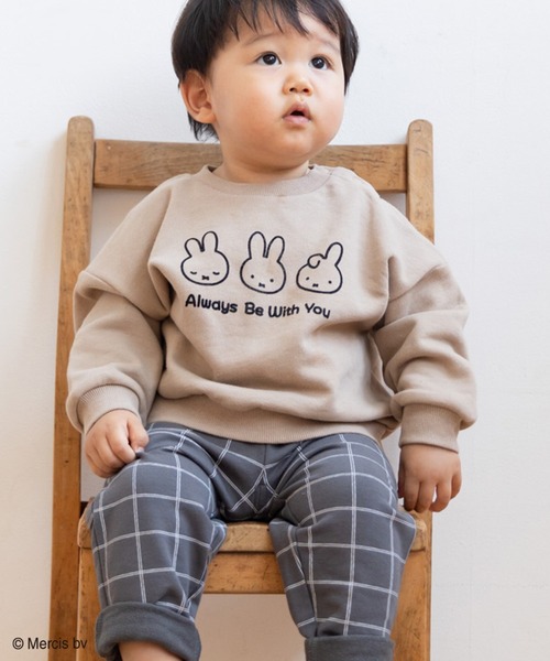 JAM & LINK(ジャムアンドリンク)の「miffy/ ミッフィー バリエーショントレーナー(スウェット・キッズ・ベージュ/ベージュ系その他2/ピンク/ブラック系その他/ピンク系その他/ライトベージュ/ブラック/ベージュ系その他・110cm/130cm/140cm/80cm/90cm/120cm/100cm)」の3枚目の写真
