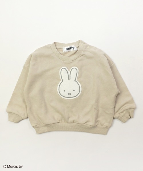 JAM & LINK(ジャムアンドリンク)の「miffy/ ミッフィー バリエーショントレーナー(スウェット・キッズ・ベージュ/ベージュ系その他2/ピンク/ブラック系その他/ピンク系その他/ライトベージュ/ブラック/ベージュ系その他・110cm/130cm/140cm/80cm/90cm/120cm/100cm)」の4枚目の写真