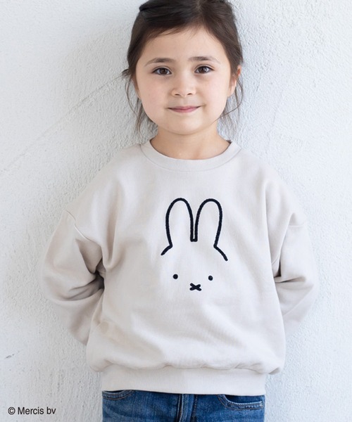 JAM & LINK(ジャムアンドリンク)の「miffy/ ミッフィー バリエーショントレーナー(スウェット・キッズ・ベージュ/ベージュ系その他2/ピンク/ブラック系その他/ピンク系その他/ライトベージュ/ブラック/ベージュ系その他・110cm/130cm/140cm/80cm/90cm/120cm/100cm)」の5枚目の写真
