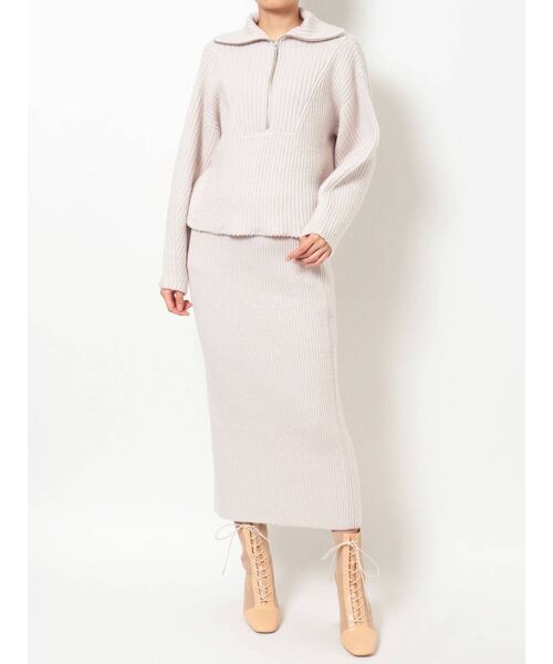 ジップアップニットセット ワンピース Mercuryduo マーキュリーデュオ のファッション通販 Zozotown