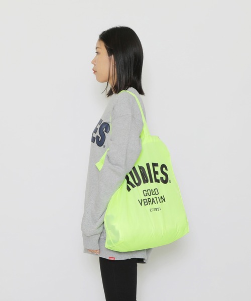 RUDIE'S（ルーディーズ）の「PHAT SHOPPINGBAG（エコバッグ/サブバッグ・メンズ・イエロー系その他/グリーン系その他/レッド/ブルー/ブラック・FREE）」の4枚目の写真