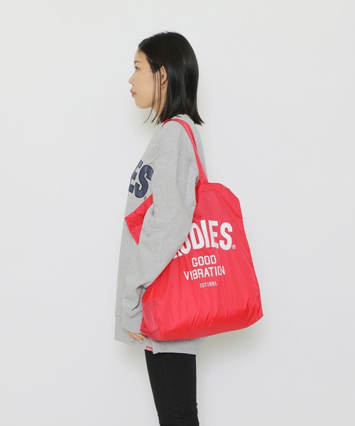 RUDIE'S（ルーディーズ）の「PHAT SHOPPINGBAG（エコバッグ/サブバッグ・メンズ・イエロー系その他/グリーン系その他/レッド/ブルー/ブラック・FREE）」の5枚目の写真