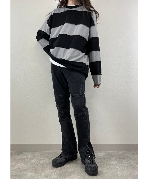 XU（エックスユー）の「【XU/エックスユー】border knit/ニット