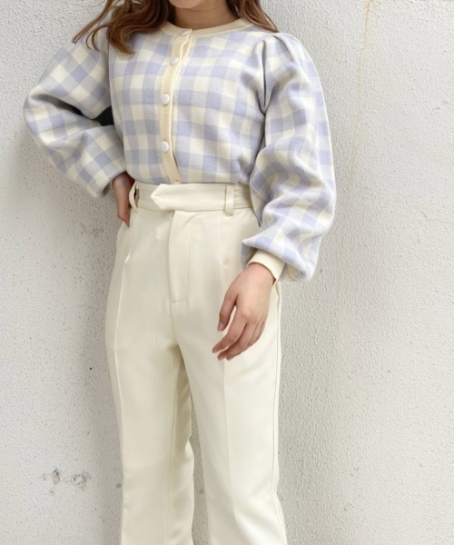 one after another NICE CLAUP(ワンアフターアナザーナイスクラップ)の「【ZOZO限定/大好評リバイバルアイテム】極限スラックス(スラックス・レディース・グリーン/アイボリー/サックスブルー/ブラック・SMALL/MEDIUM)」の13枚目の写真