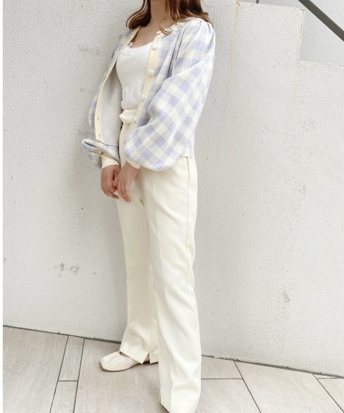 one after another NICE CLAUP(ワンアフターアナザーナイスクラップ)の「【ZOZO限定/大好評リバイバルアイテム】極限スラックス(スラックス・レディース・グリーン/アイボリー/サックスブルー/ブラック・SMALL/MEDIUM)」の14枚目の写真