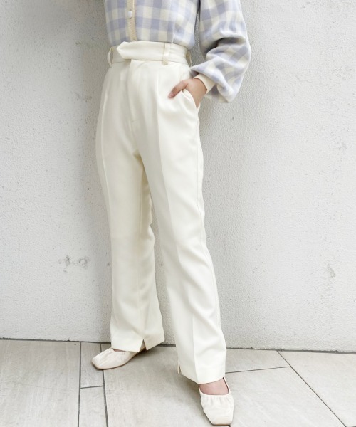 one after another NICE CLAUP(ワンアフターアナザーナイスクラップ)の「【ZOZO限定/大好評リバイバルアイテム】極限スラックス(スラックス・レディース・グリーン/アイボリー/サックスブルー/ブラック・SMALL/MEDIUM)」の11枚目の写真