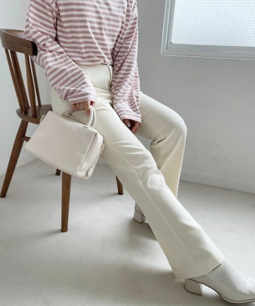 one after another NICE CLAUP(ワンアフターアナザーナイスクラップ)の「【ZOZO限定/大好評リバイバルアイテム】極限スラックス(スラックス・レディース・グリーン/アイボリー/サックスブルー/ブラック・SMALL/MEDIUM)」の6枚目の写真