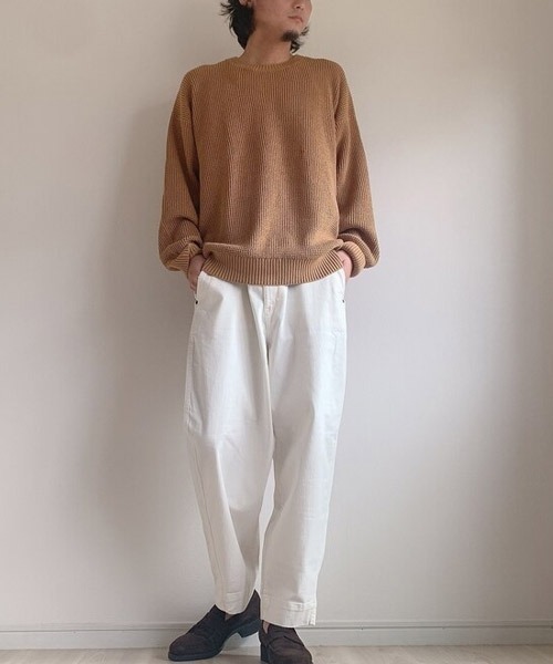 GAP（ギャップ）の「オーバーサイズ シェイカー セーター（ニット/セーター・メンズ・アイボリー/ブラック/ベージュ/カーキ/グレー/レッド・L/XS/S/M/XL）」の13枚目の写真