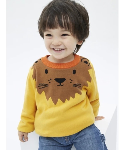 GAP（ギャップ）の「アニマル コージー セーター (幼児＆ユニセックス)（ニット/セーター・キッズ・ネイビー/ホワイト系その他/パープル系その他/ゴールド系その他・18-24M/2 YRS/3 YRS/4 YRS/5 YRS/12-18 M/12-18M）」の4枚目の写真