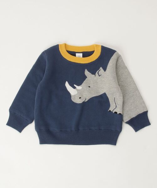 GAP（ギャップ）の「アニマル コージー セーター (幼児＆ユニセックス)（ニット/セーター・キッズ・ネイビー/ホワイト系その他/パープル系その他/ゴールド系その他・18-24M/2 YRS/3 YRS/4 YRS/5 YRS/12-18 M/12-18M）」の8枚目の写真