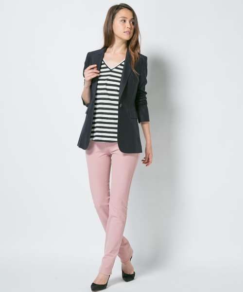 JOSEPH（ジョセフ）の「GABARDINE STRETCH NINO パンツ（その他パンツ・レディース・ローズ系/黄土色系/サックスブルー系・38/36）」の7枚目の写真