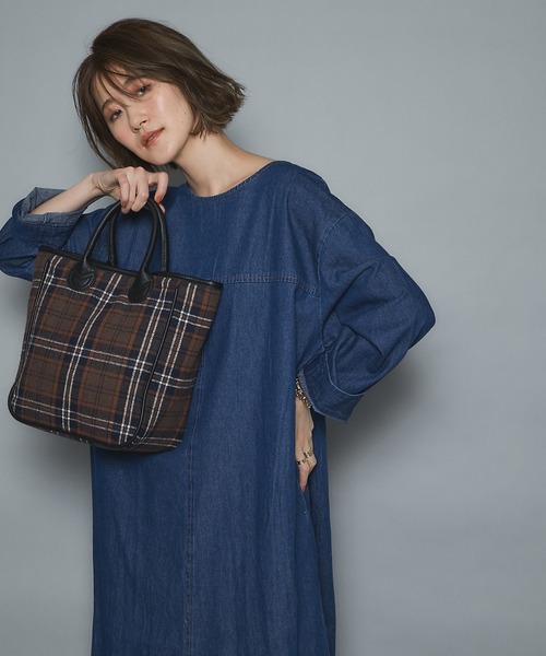 un dix cors（アンディコール）の「前後楽しめる 2wayレースアップデニムワンピース（ワンピース・レディース・ブルー/ネイビー・FREE）」の9枚目の写真