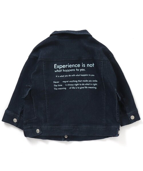 BREEZE(ブリーズ)の「WEB限定 やわらかデニムブルゾン(ブルゾン・キッズ・チャコール/インディゴブルー・80/90/140/130/110/120/100)」の12枚目の写真