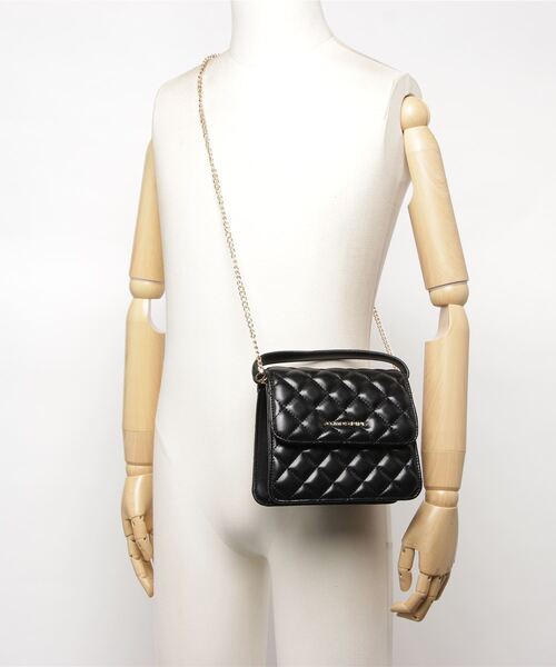 atmos pink（アトモスピンク）の「atmos pink キルティング ハンドバッグ（ハンドバッグ・レディース・ブラック/パープル・FREE）」の7枚目の写真