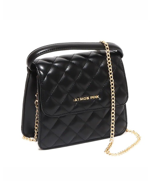atmos pink（アトモスピンク）の「atmos pink キルティング ハンドバッグ（ハンドバッグ・レディース・ブラック/パープル・FREE）」の2枚目の写真