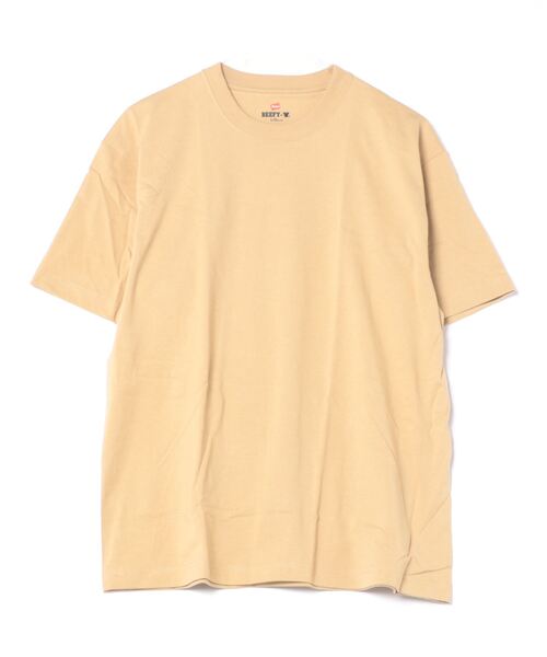 HANES(ヘインズ)の「【HANES/ヘインズ】BEEFY パックTシャツ H5180 ビーフィー/Tシャツ/無地/ヘビーウェイト/ユニセックス(Tシャツ/カットソー・メンズ・ダークパープル/レッド/ホワイト/チャコールグレー/グレー/ダークグリーン/ブラック/ネイビー/ライトグリーン/ライトベージュ/ライトオレンジ系/スモークピンク/ライトイエロー/ダークブルー/ダークネイビー/スミクロ・X-LARGE/MEDIUM/X-SMALL/LARGE/SMALL)」の6枚目の写真