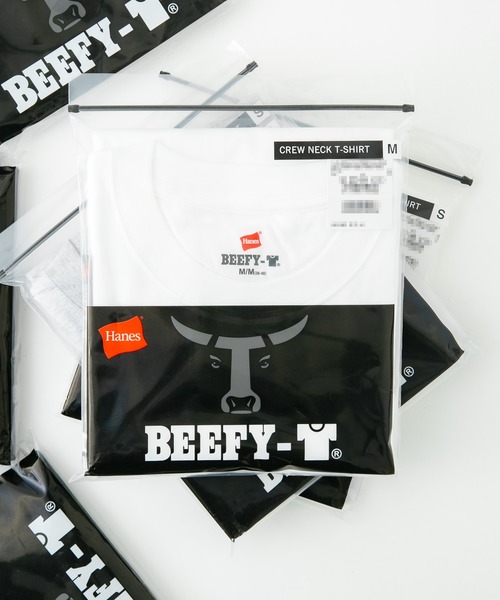 HANES(ヘインズ)の「【HANES/ヘインズ】BEEFY パックTシャツ H5180 ビーフィー/Tシャツ/無地/ヘビーウェイト/ユニセックス(Tシャツ/カットソー・メンズ・ダークパープル/レッド/ホワイト/チャコールグレー/グレー/ダークグリーン/ブラック/ネイビー/ライトグリーン/ライトベージュ/ライトオレンジ系/スモークピンク/ライトイエロー/ダークブルー/ダークネイビー/スミクロ・X-LARGE/MEDIUM/X-SMALL/LARGE/SMALL)」の1枚目の写真
