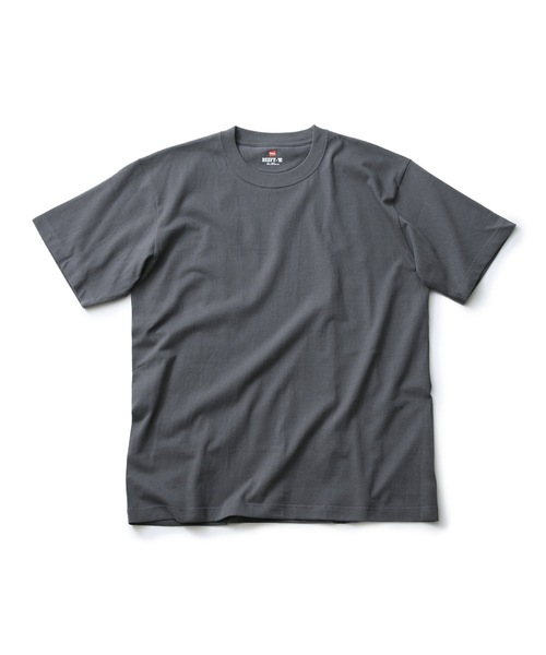 HANES(ヘインズ)の「【HANES/ヘインズ】BEEFY パックTシャツ H5180 ビーフィー/Tシャツ/無地/ヘビーウェイト/ユニセックス(Tシャツ/カットソー・メンズ・ダークパープル/レッド/ホワイト/チャコールグレー/グレー/ダークグリーン/ブラック/ネイビー/ライトグリーン/ライトベージュ/ライトオレンジ系/スモークピンク/ライトイエロー/ダークブルー/ダークネイビー/スミクロ・X-LARGE/MEDIUM/X-SMALL/LARGE/SMALL)」の4枚目の写真