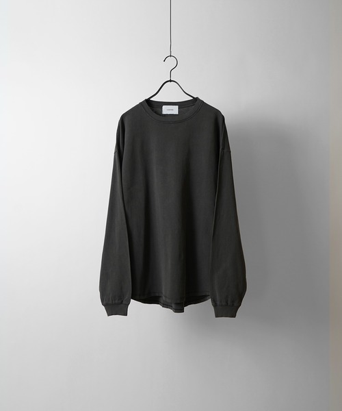 Confirm（コンファーム）の「ルーズシルエット クルーネック ベーシックロンT【Confirm】（Tシャツ/カットソー・メンズ・チャコールグレー/ミント/ブラック/サックスブルー/ホワイト/アイボリー/ホワイト系その他/オレンジ・L/M）」の22枚目の写真