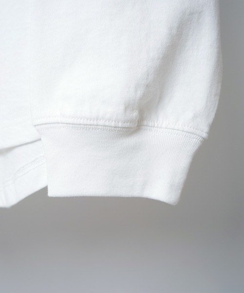 Confirm（コンファーム）の「ルーズシルエット クルーネック ベーシックロンT【Confirm】（Tシャツ/カットソー・メンズ・チャコールグレー/ミント/ブラック/サックスブルー/ホワイト/アイボリー/ホワイト系その他/オレンジ・L/M）」の11枚目の写真