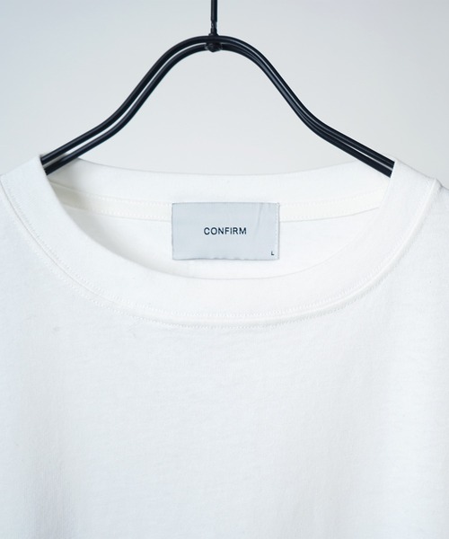 Confirm（コンファーム）の「ルーズシルエット クルーネック ベーシックロンT【Confirm】（Tシャツ/カットソー・メンズ・チャコールグレー/ミント/ブラック/サックスブルー/ホワイト/アイボリー/ホワイト系その他/オレンジ・L/M）」の9枚目の写真
