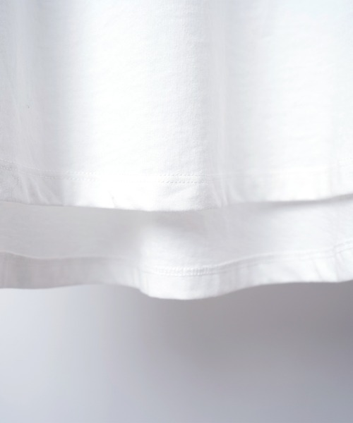 Confirm（コンファーム）の「ルーズシルエット クルーネック ベーシックロンT【Confirm】（Tシャツ/カットソー・メンズ・チャコールグレー/ミント/ブラック/サックスブルー/ホワイト/アイボリー/ホワイト系その他/オレンジ・L/M）」の10枚目の写真