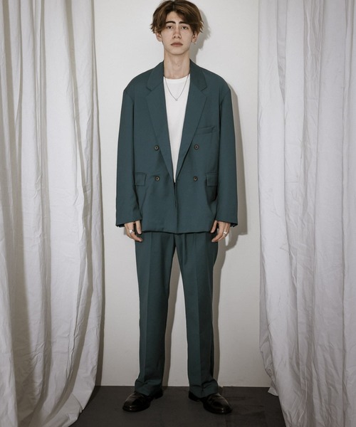 URBAN RESEARCH（アーバンリサーチ）の「URBAN RESEARCH iD　T/R STRAP DOUBLE JACKET（その他アウター・メンズ・ホワイト系その他/グリーン系その他/ブルー系その他・MEDIUM/LARGE）」の13枚目の写真