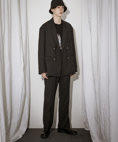 URBAN RESEARCH（アーバンリサーチ）の「URBAN RESEARCH iD　T/R STRAP DOUBLE JACKET（その他アウター・メンズ・ホワイト系その他/グリーン系その他/ブルー系その他・MEDIUM/LARGE）」の9枚目の写真