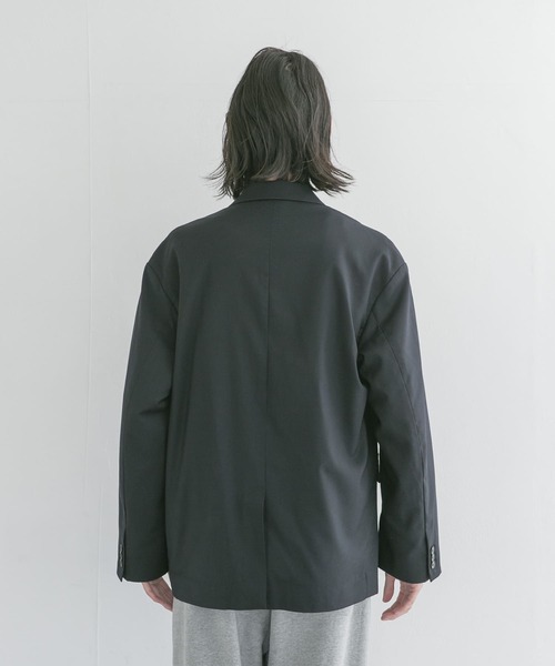 URBAN RESEARCH（アーバンリサーチ）の「URBAN RESEARCH iD　T/R STRAP DOUBLE JACKET（その他アウター・メンズ・ホワイト系その他/グリーン系その他/ブルー系その他・MEDIUM/LARGE）」の4枚目の写真