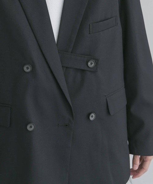 URBAN RESEARCH（アーバンリサーチ）の「URBAN RESEARCH iD　T/R STRAP DOUBLE JACKET（その他アウター・メンズ・ホワイト系その他/グリーン系その他/ブルー系その他・MEDIUM/LARGE）」の12枚目の写真