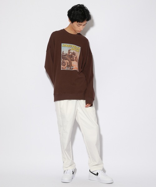 PBLIM(ページボーイリム)の「【PAGEBOYLIM】レトロポスタースウェット(スウェット・レディース・ブラウン/グレー・MEDIUM/LARGE)」の21枚目の写真