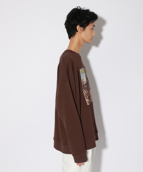 PBLIM(ページボーイリム)の「【PAGEBOYLIM】レトロポスタースウェット(スウェット・レディース・ブラウン/グレー・MEDIUM/LARGE)」の19枚目の写真