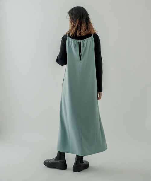 mystic（ミスティック）の「アメスリキャミワンピース（ワンピース・レディース・ライトグレー/ブラック/ミント・FREE）」の5枚目の写真