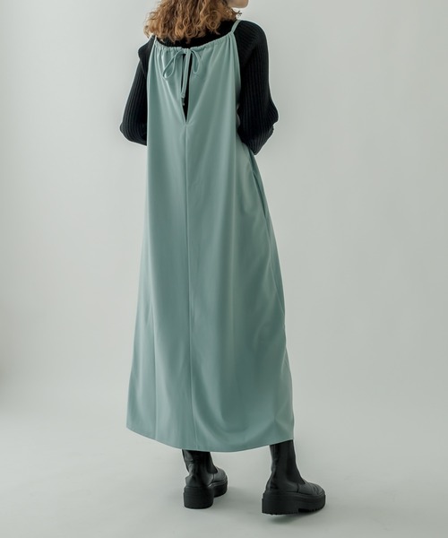 mystic（ミスティック）の「アメスリキャミワンピース（ワンピース・レディース・ライトグレー/ブラック/ミント・FREE）」の6枚目の写真