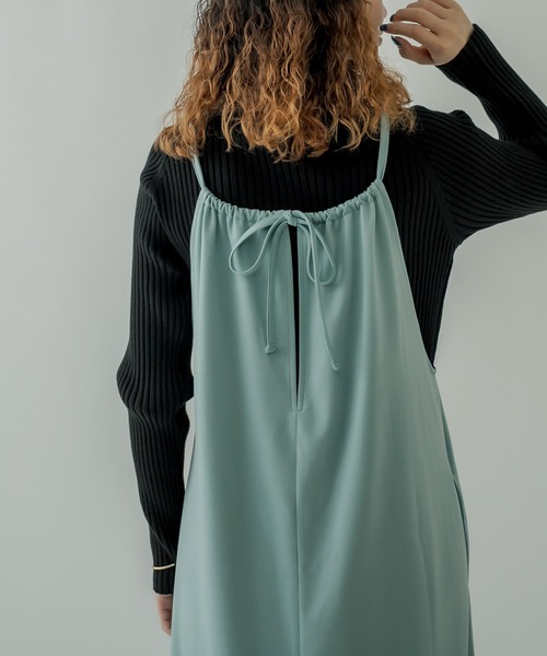 mystic（ミスティック）の「アメスリキャミワンピース（ワンピース・レディース・ライトグレー/ブラック/ミント・FREE）」の12枚目の写真