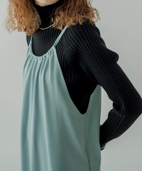 mystic（ミスティック）の「アメスリキャミワンピース（ワンピース・レディース・ライトグレー/ブラック/ミント・FREE）」の15枚目の写真