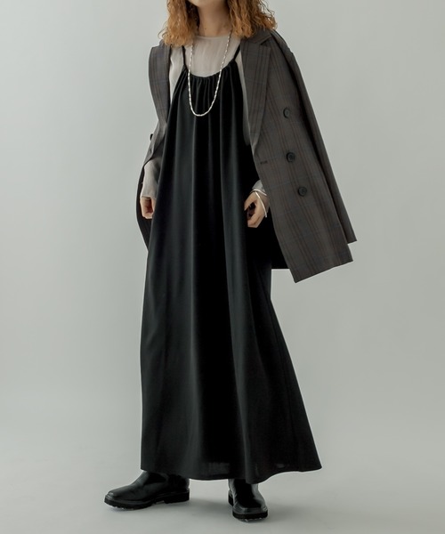 mystic（ミスティック）の「アメスリキャミワンピース（ワンピース・レディース・ライトグレー/ブラック/ミント・FREE）」の18枚目の写真