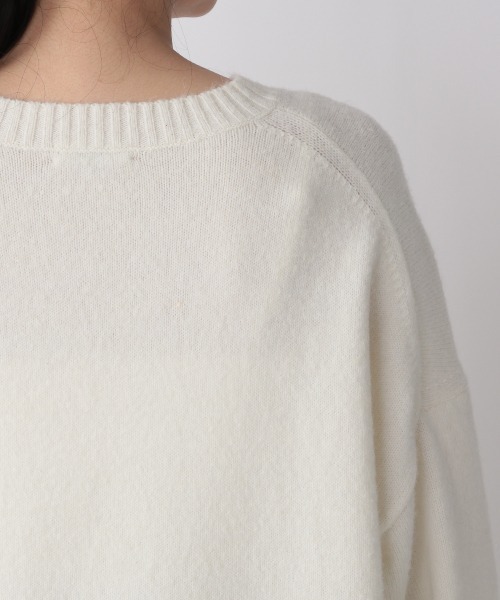 LOWRYS FARM(ローリーズファーム)の「カラークルーチュニックニットLS 239443(ニット/セーター・レディース・ブラック/グリーン/アイボリー/ピンク・FREE)」の12枚目の写真