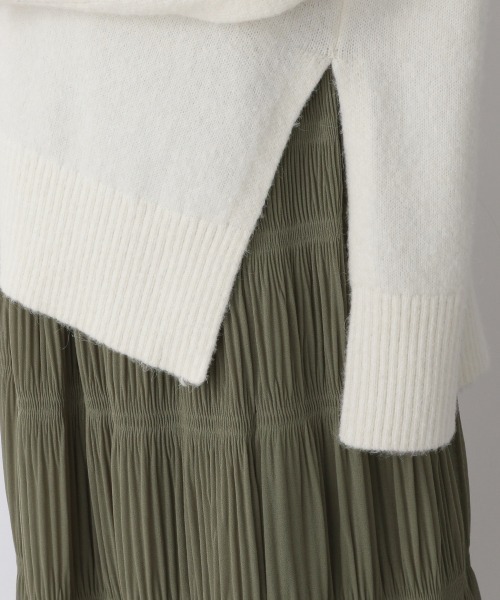 LOWRYS FARM(ローリーズファーム)の「カラークルーチュニックニットLS 239443(ニット/セーター・レディース・ブラック/グリーン/アイボリー/ピンク・FREE)」の15枚目の写真