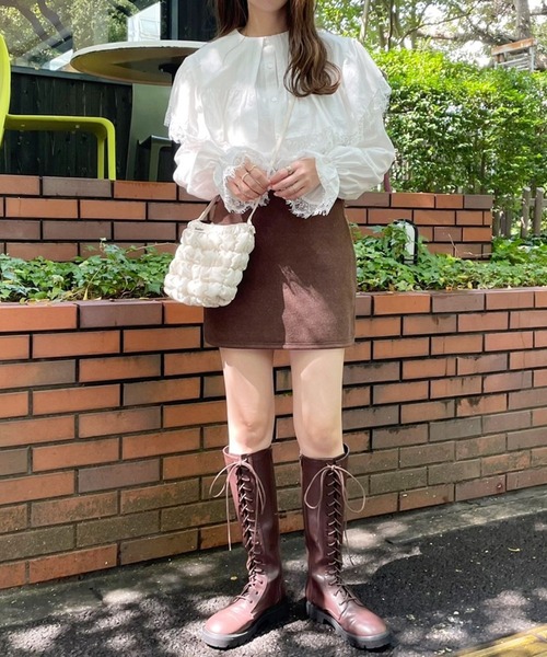 Heather（ヘザー）の「あいねねキルティングショルダーバッグ 257767（ショルダーバッグ・レディース・ブラック/ベージュ・ONE SIZE）」の19枚目の写真